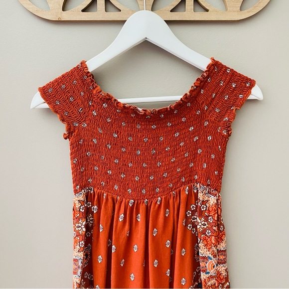 Altar'd State Off The Shoulder Top Rust Sz Small - Picture 5 of 8